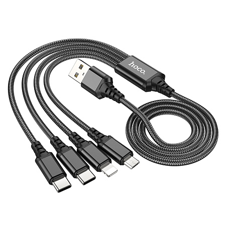USB   Lightning+Micro+Type-C+Type-C, X76, HOCO, 