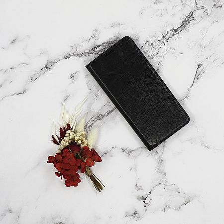 Чехол-книжка для Xiaomi 12/12X, боковой, экокожа, черный