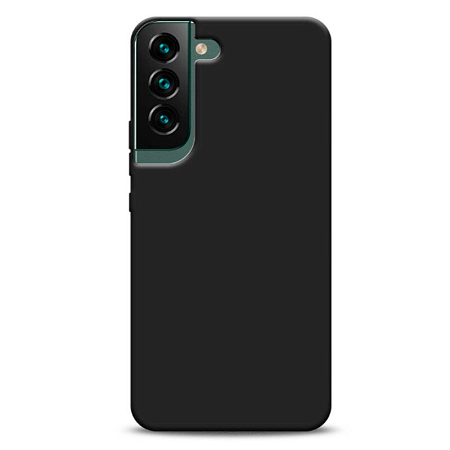 Чехол силиконовый для Samsung Galaxy S22, с защитой камеры и без, микс, черный