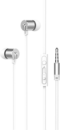 Проводные наушники M63 Ancient sound earphones with mic, HOCO, белые