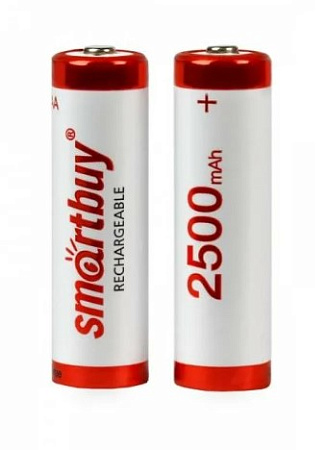 Батарейки аккумуляторные комплект 2 штуки R06 AA (2500mAч) SMARTBUY