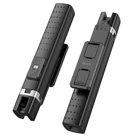 Селфи K18, Hoco, беспроводной трипод с пультом, черный