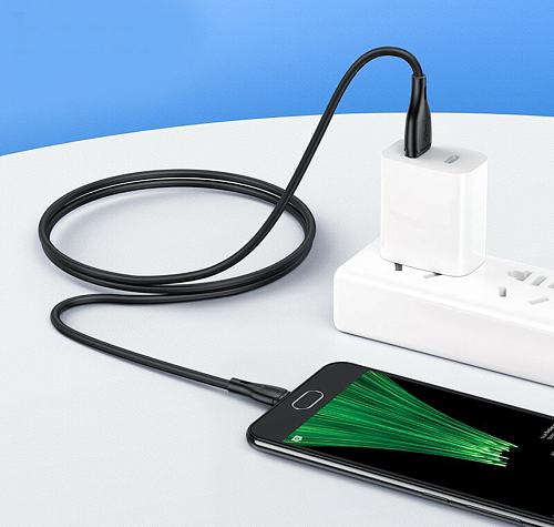 USB Кабель Micro, HOCO, X61, силиконовый, черный