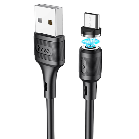 USB Кабель Micro, HOCO, X52 Magnetic, черный