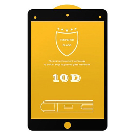 Защитное стекло на iPad mini 4/mini 5, 10D, черный