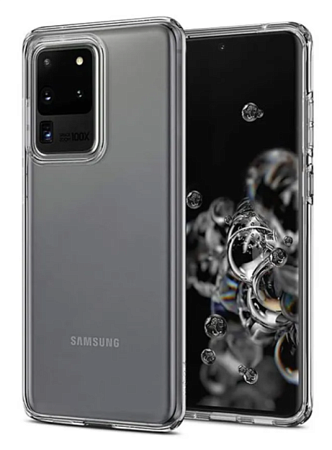 Чехол силиконовый для Samsung Galaxy S20 Ultra, X-CASE, прозрачный