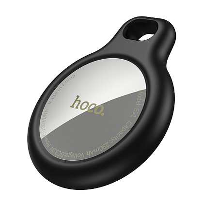 Устройство для поиска вещей E91 (комплект 4 штуки), синхронизация с IOS, Носо, белый с черным чехлом