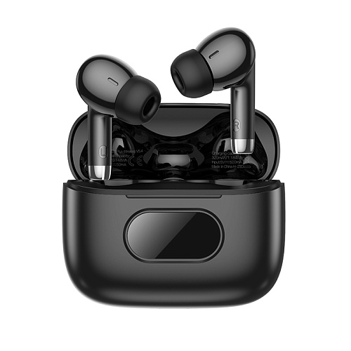 Беспроводные наушники EQ2 Plus, HOCO, вакуумные, с дисплеем, черный