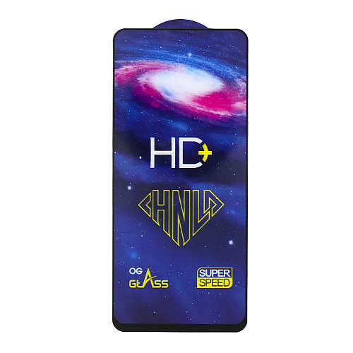 Защитное стекло на Infinix Hot 50 (4G)/Hot 50 Pro, HD, прозрачное с черной рамкой, X-CASE