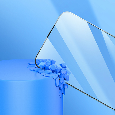 Защитное стекло для iPhone 15 Plus//16 Plus, A777, HOCO, HD, черное