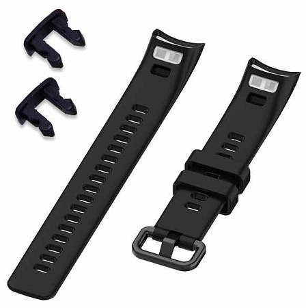 Силиконовый ремешок на руку для Huawei Honor band 4/5, черный