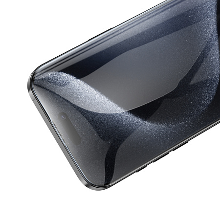 Защитное стекло для iPhone 16 Pro, A39, HOCO, Engraved 3D HD tempered glass 0.15mm, черное