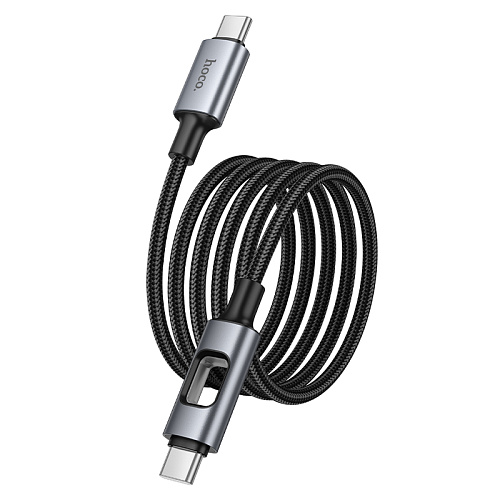 Кабель Type-C на Type-C, HOCO, U144, 1.2 метра, 60W, цвет черный