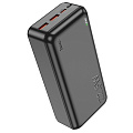 Универсальный Доп. Аккумулятор 30000mAh, J101B, HOCO, выход: 2 USB (22.5W)+1 PD (20W), черный
