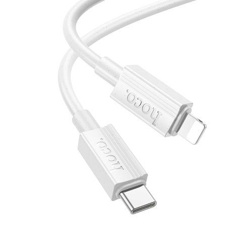 Кабель Lightning to Type-C (PD), HOCO, X107, 1м, белый