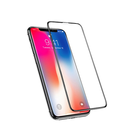 Защитное стекло на iPhone XS Max/11 Pro Max (A27), HOCO, Full-screen anti-static dust-free, черное