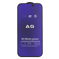 Защитное стекло на iPhone 16 Pro/17, Anti-blue ray матовый черный, X-CASE