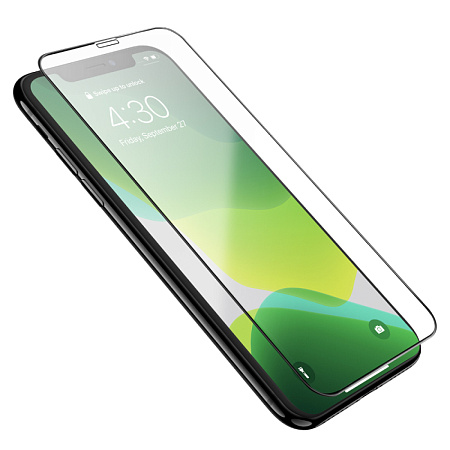 Защитное стекло на iPhone XS Max/11 Pro Max (G8), HOCO, 3D Full screen fine edge anti-fall tempered glass, черное