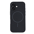 Чехол-накладка для iPhone 17, Silicon Case, магнитный (MagSafe), без лого, X-CASE, черный