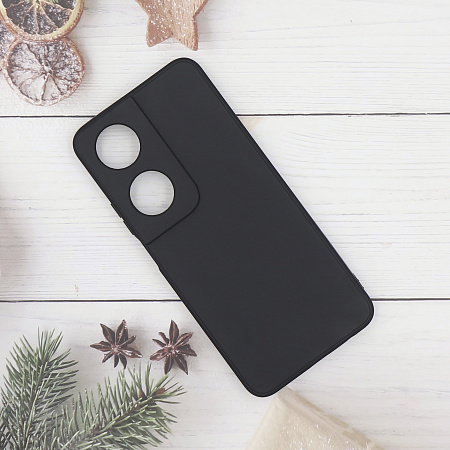 Чехол силиконовый для Honor X7B, с микрофиброй внутри, с защитой камеры, X-CASE, черный