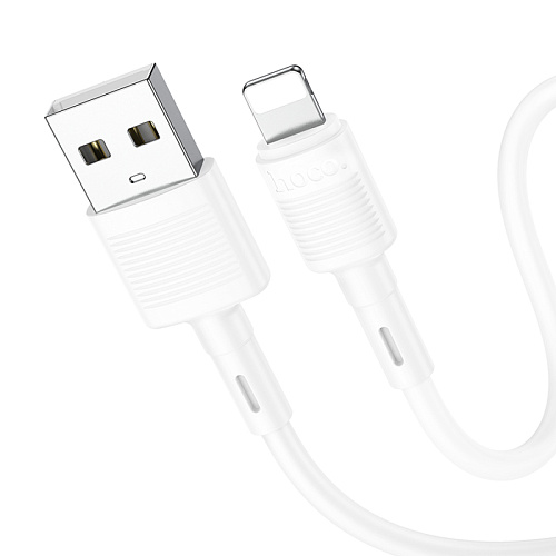 USB дата кабель Lightning, HOCO, X83, 1м, белый