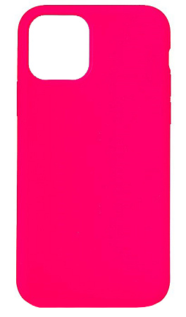Чехол - накладка для iPhone 13 Pro, Silicon Case, без лого, ярко-розовый