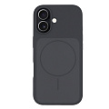 Чехол-накладка для iPhone 17, Silicon Case, магнитный (MagSafe), с дизайном, без лого, X-CASE, угольно-серый