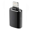 Переходник OTG Lightning (папа) — USB 3.0 (мама), цвет черный