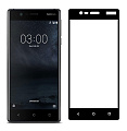 Защитное стекло на Nokia 3, 3D черный, X-CASE