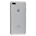 Чехол силиконовый для iPhone 7 Plus/8 Plus, усиленные края, с защитой камеры, микс, X-CASE, прозрачный