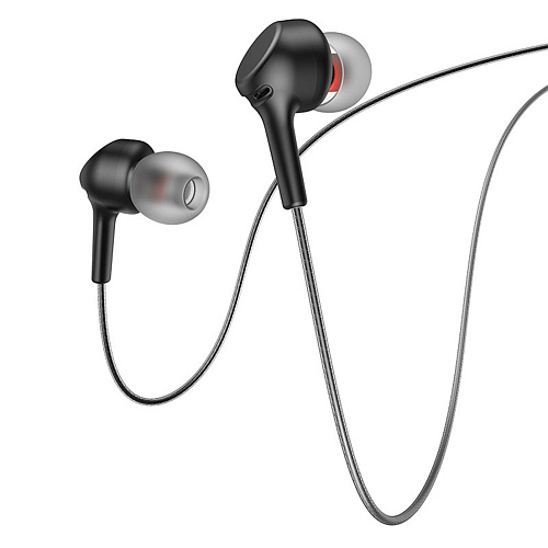 Проводные наушники M78 El Placer universal earphones , HOCO, черные