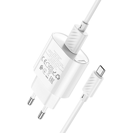 , 1 USB 3.0A 18W (C109A), HOCO, Micro, 