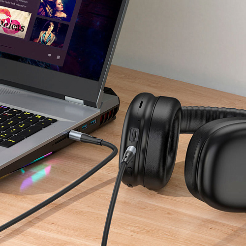 AUX Audio кабель 3,5 мм, UPA22, HOCO, черный