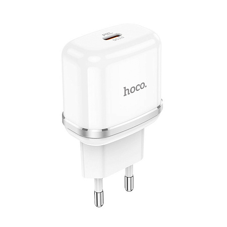 Сетевое зарядное устройство, 1 PD 20W + 1 USB 3.0 QC (N24), HOCO, белый
