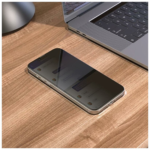 Защитное стекло на iPhone 13 mini (5.4) A25, HOCO, Full-screen anti-drop and privacy-proof tempered film, черное