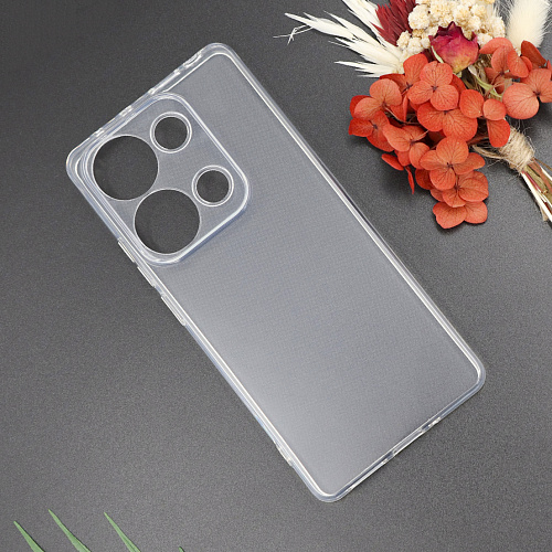Чехол силиконовый для Xiaomi Redmi Note 13 Pro (4G) / Poco M6 Pro (4G), c защитой камеры, X-CASE, прозрачный