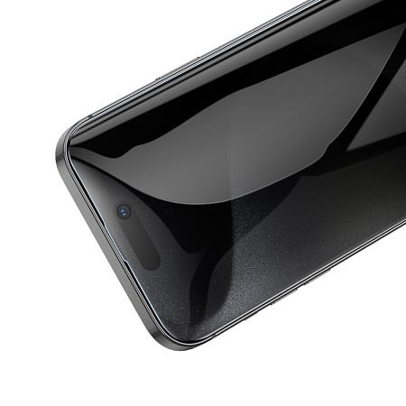 Защитное стекло для iPhone 16 Pro Max, A34 Plus, HOCO, Антишпионское стекло, черное