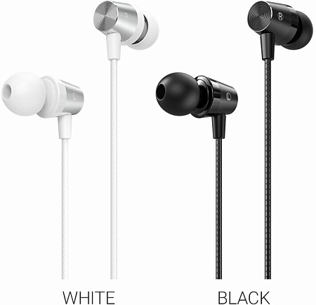 Проводные наушники M79 Cresta universal earphones with microphone, HOCO, черные