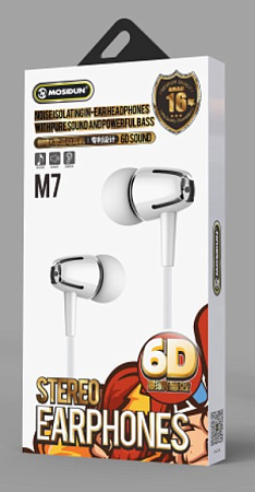 Наушники Mosidun M7, белый