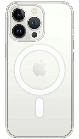 Чехол силиконовый для iPhone 14 Pro (6.1), Магнитный (MagSafe), X-CASE, прозрачный
