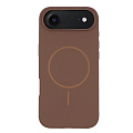 Чехол-накладка для iPhone 17 Air, Silicon Case, магнитный (MagSafe), без лого, X-CASE, коричневый