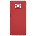 Чехол силиконовый для Xiaomi Poco X3/Poco X3 Pro/Poco X3 NFC, good quality, с защитой камеры, X-CASE, красный