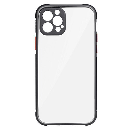 Чехол силиконовый для iPhone 13 Pro Max (6.7), Shining series, HOCO, прозрачный с черным