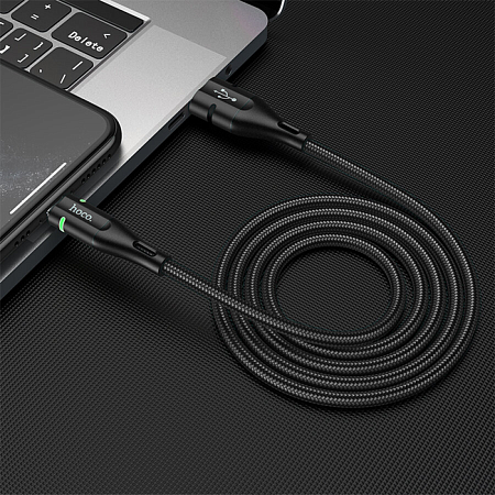 USB дата кабель Lightning, HOCO, U93, 1.2m, черный