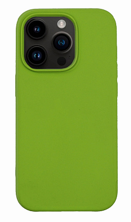 Чехол-накладка для iPhone 14 Pro, Silicon Case, без лого, зеленый