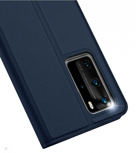 Чехол-книжка для Huawei P40 Pro/ P40 Pro+, DU DU, боковой, синий