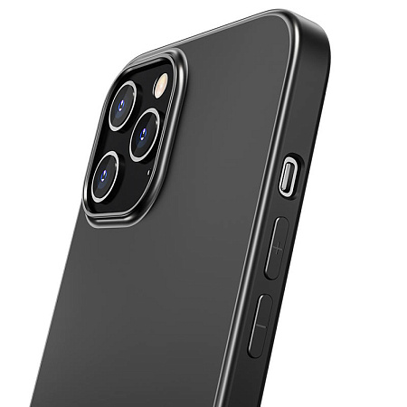 Чехол силиконовый для IPhone 12 Pro Max (6.7), Fascination series TPU, черный, Скидка