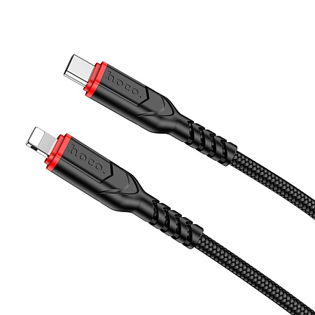 Кабель Lightning to Type-C (PD), HOCO, X59, 3м, черный