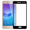 Защитное стекло на Huawei Y5 (2017)/Y6 (2017), Silk Screen 2.5D, черный, X-CASE
