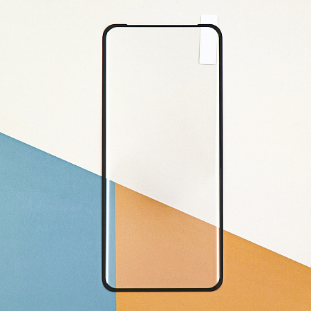 Защитное стекло на Realme 10 Pro, полный клей, прозрачное с черной рамкой, X-CASE